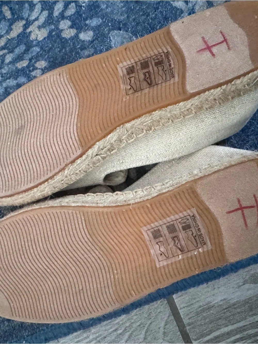 Soludos x Rosewood Mayakora Espadrilles with Blue Embroidery size 9